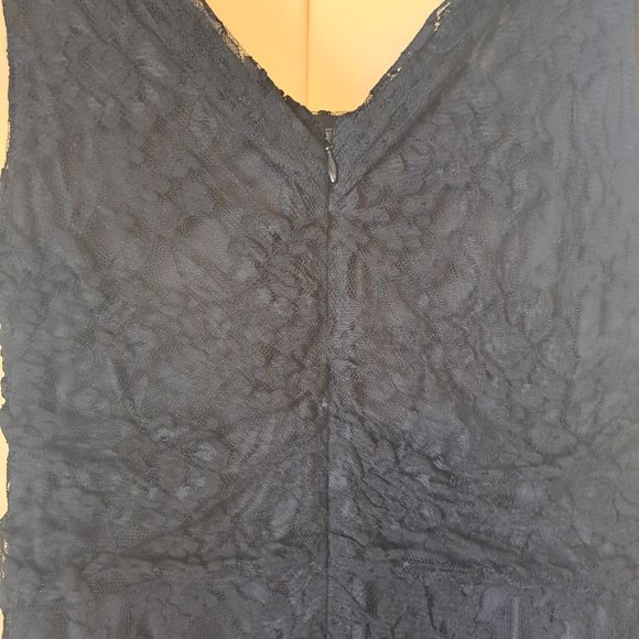 Express sleeveless black lace fit and flare dress Sz 10 women's - Picture 4 of 6